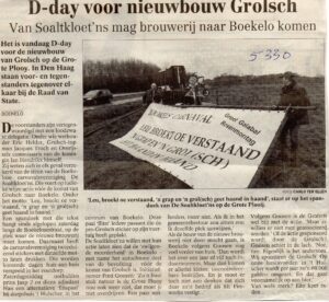 D-day voor nieuwbouw Grolsch